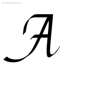 calligraphy-letter-a
